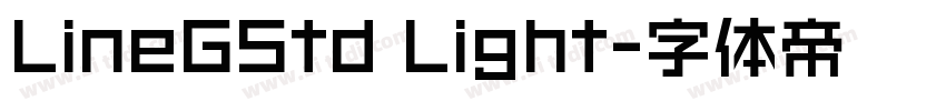 LineGStd Light字体转换